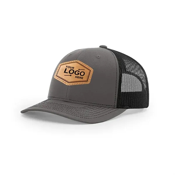 Leather Patch Trucker Hats - Leather Patch Trucker Hats - Image 4 of 8