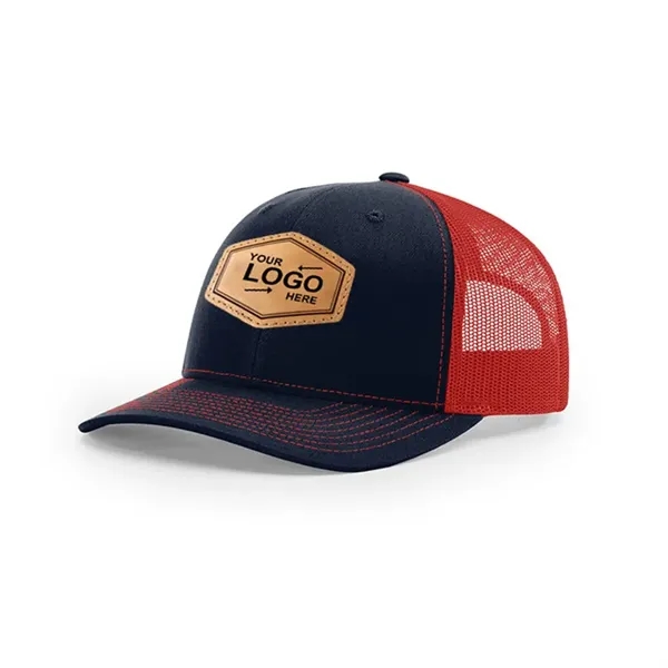 Leather Patch Trucker Hats - Leather Patch Trucker Hats - Image 6 of 8