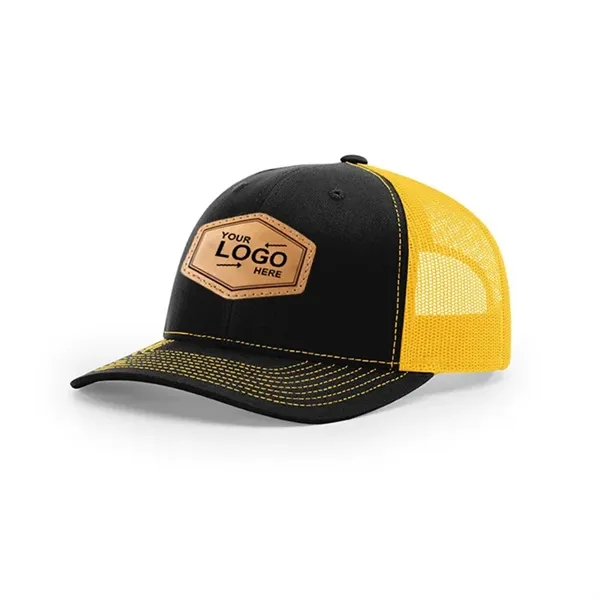 Leather Patch Trucker Hats - Leather Patch Trucker Hats - Image 8 of 8