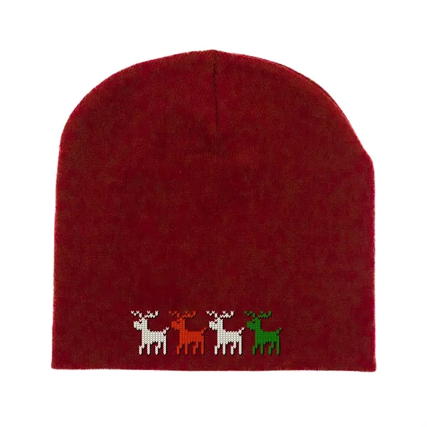 Stock Beanie with Embroidery 5K Stitches No Cuff - Stock Beanie with Embroidery 5K Stitches No Cuff - Image 7 of 21