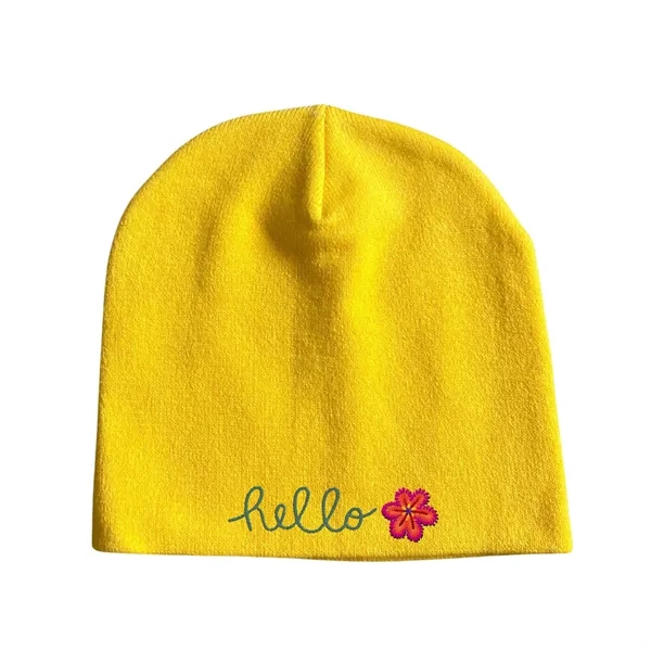 Stock Beanie with Embroidery 5K Stitches No Cuff - Stock Beanie with Embroidery 5K Stitches No Cuff - Image 5 of 21