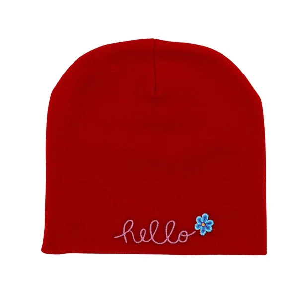 Stock Beanie with Embroidery 5K Stitches No Cuff - Stock Beanie with Embroidery 5K Stitches No Cuff - Image 4 of 21