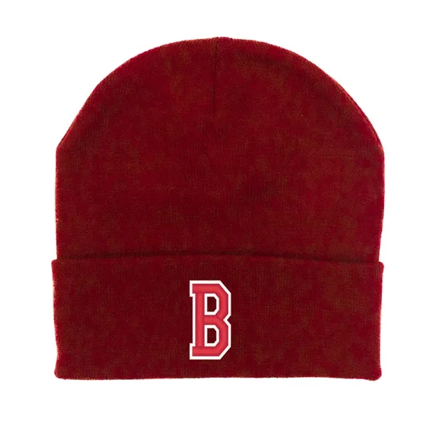 Stock Beanie with Embroidery 5K Stitches with Cuff - Stock Beanie with Embroidery 5K Stitches with Cuff - Image 7 of 20