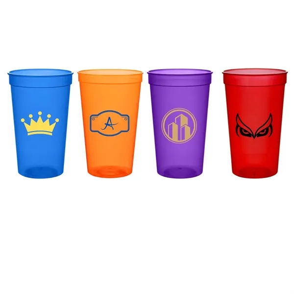 22oz. Translucent Stadium Cup - 22oz. Translucent Stadium Cup - Image 0 of 4