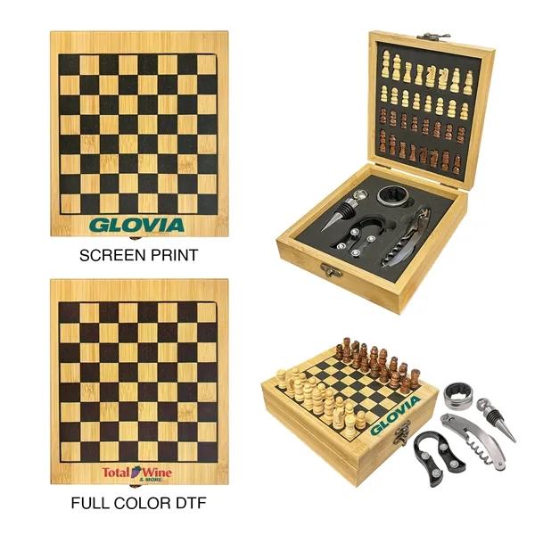 Chess Board & Wine Set - Chess Board & Wine Set - Image 0 of 0