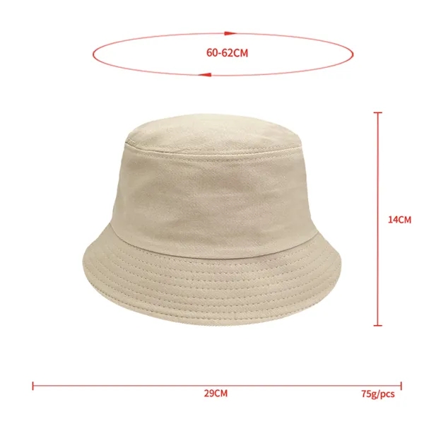 Stock Bucket Hat made from 100% Premium Cotton Twill - Stock Bucket Hat made from 100% Premium Cotton Twill - Image 1 of 1
