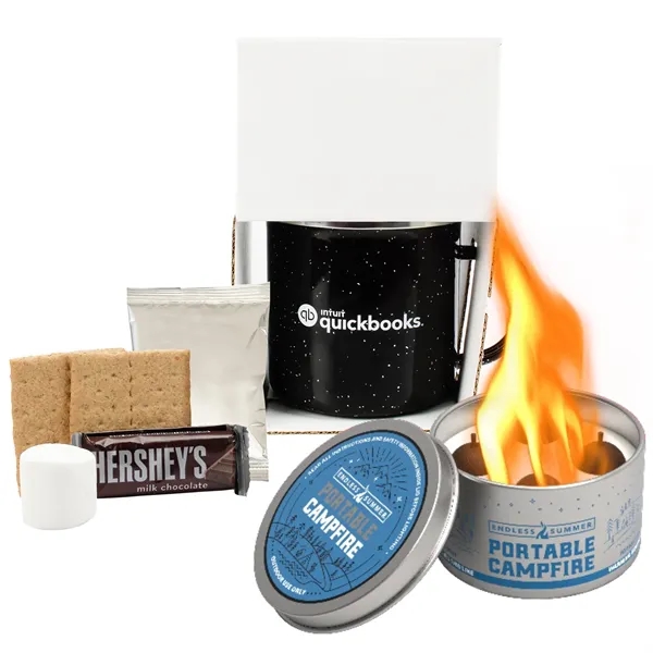 16 Oz Speckled Camp Mug w/Portable Campfire, Hot Choc, Smore - 16 Oz Speckled Camp Mug w/Portable Campfire, Hot Choc, Smore - Image 1 of 7