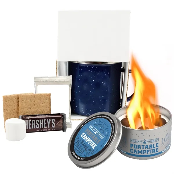 16 Oz Speckled Camp Mug w/Portable Campfire, Hot Choc, Smore - 16 Oz Speckled Camp Mug w/Portable Campfire, Hot Choc, Smore - Image 3 of 7