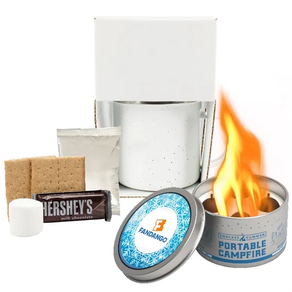 16 Oz Speckled Camp Mug w/Portable Campfire, Hot Choc, Smore - 16 Oz Speckled Camp Mug w/Portable Campfire, Hot Choc, Smore - Image 7 of 7