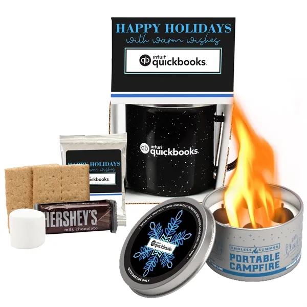 16 Oz Speckled Camp Mug w/Portable Campfire, Hot Choc, Smore - 16 Oz Speckled Camp Mug w/Portable Campfire, Hot Choc, Smore - Image 0 of 7