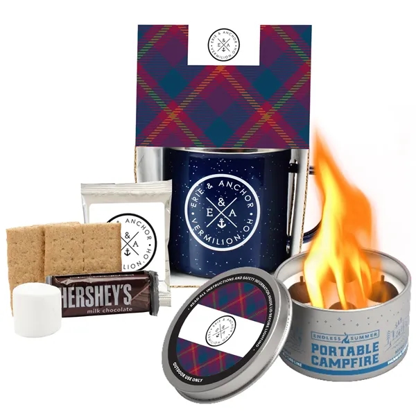 16 Oz Speckled Camp Mug w/Portable Campfire, Hot Choc, Smore - 16 Oz Speckled Camp Mug w/Portable Campfire, Hot Choc, Smore - Image 2 of 7