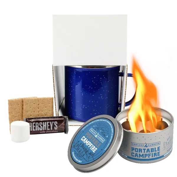 16 Oz Speckled Camp Mug w/Portable Campfire, S'mores Kit - 16 Oz Speckled Camp Mug w/Portable Campfire, S'mores Kit - Image 5 of 7