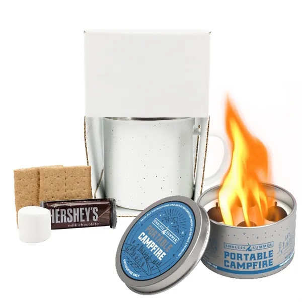 16 Oz Speckled Camp Mug w/Portable Campfire, S'mores Kit - 16 Oz Speckled Camp Mug w/Portable Campfire, S'mores Kit - Image 7 of 7