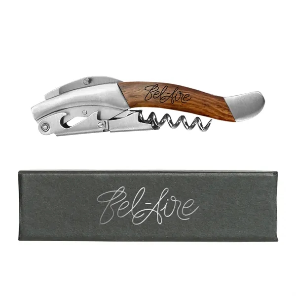 Executive Heavyweight Wooden Waiters Corkscrew with Gift Box - Executive Heavyweight Wooden Waiters Corkscrew with Gift Box - Image 8 of 10