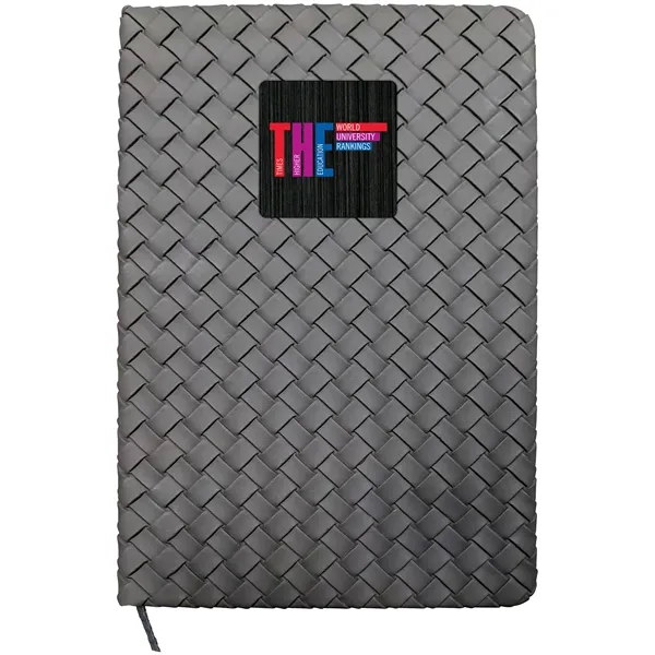 Woven Notebook with Metal Accent - Woven Notebook with Metal Accent - Image 8 of 13