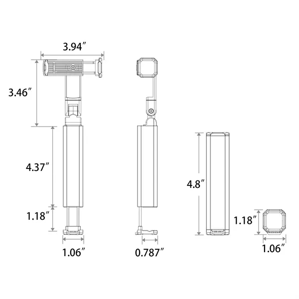 Portable Phone Holder 360 Rotation Mobile Stand - Portable Phone Holder 360 Rotation Mobile Stand - Image 2 of 2
