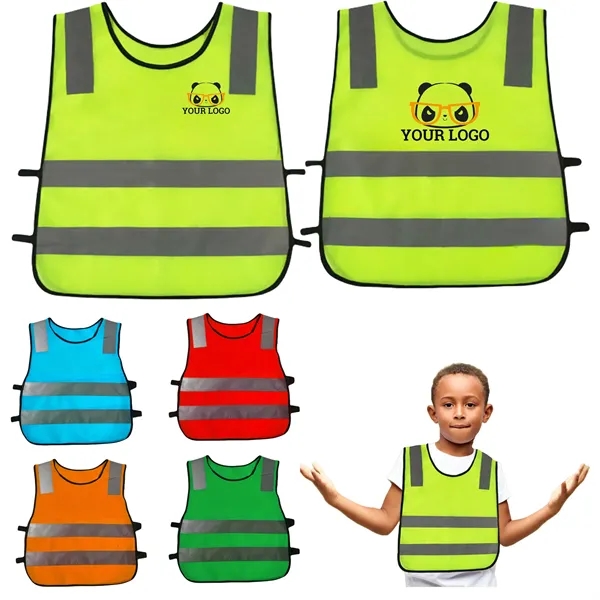 High Visibility Kids Reflective Safety Vest - High Visibility Kids Reflective Safety Vest - Image 0 of 6