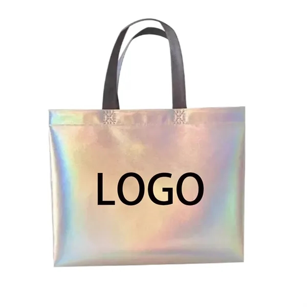 Laser Dazzling Laminated Non-woven Tote Bag - Laser Dazzling Laminated Non-woven Tote Bag - Image 0 of 1