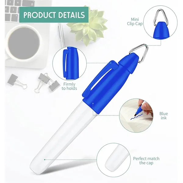 Permanent Markers with Golf Keychain Clip - Permanent Markers with Golf Keychain Clip - Image 1 of 3