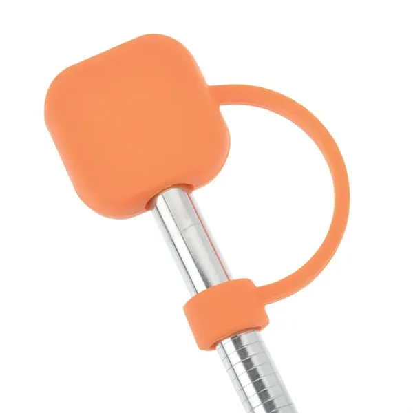 Square Silicone Straw Topper - Square Silicone Straw Topper - Image 2 of 9