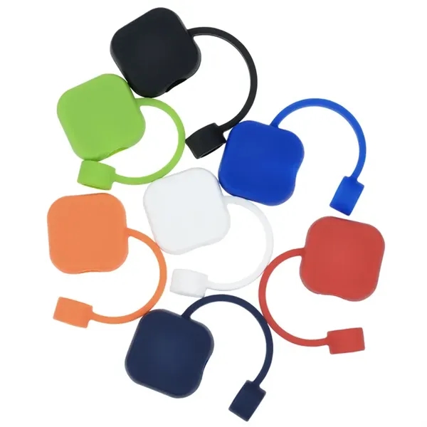 Square Silicone Straw Topper - Square Silicone Straw Topper - Image 8 of 9