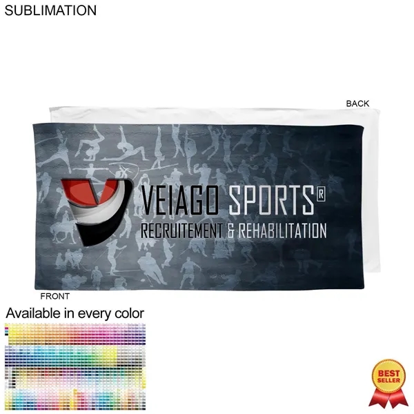 Velour Towel, 24x48, Sublimated