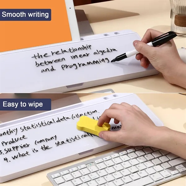 Mini Desktop Whiteboard with Storage and Tray - Mini Desktop Whiteboard with Storage and Tray - Image 1 of 3
