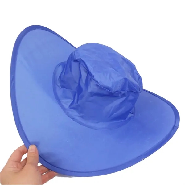 Foldable Polyester Sun Hat - Foldable Polyester Sun Hat - Image 2 of 18