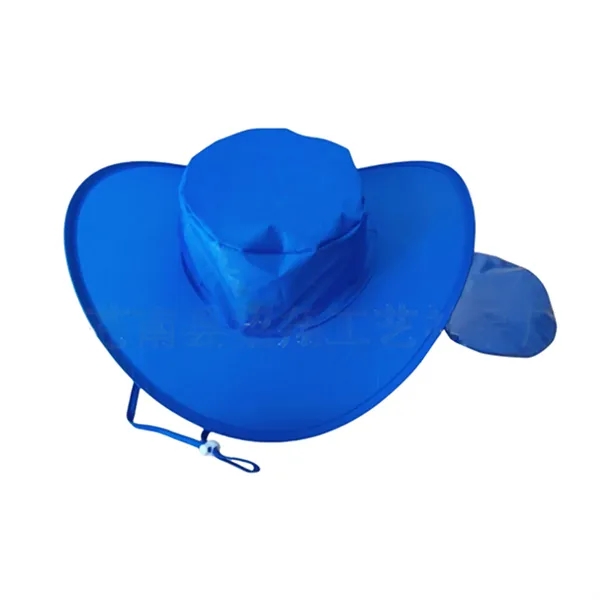 Foldable Polyester Sun Hat - Foldable Polyester Sun Hat - Image 9 of 18