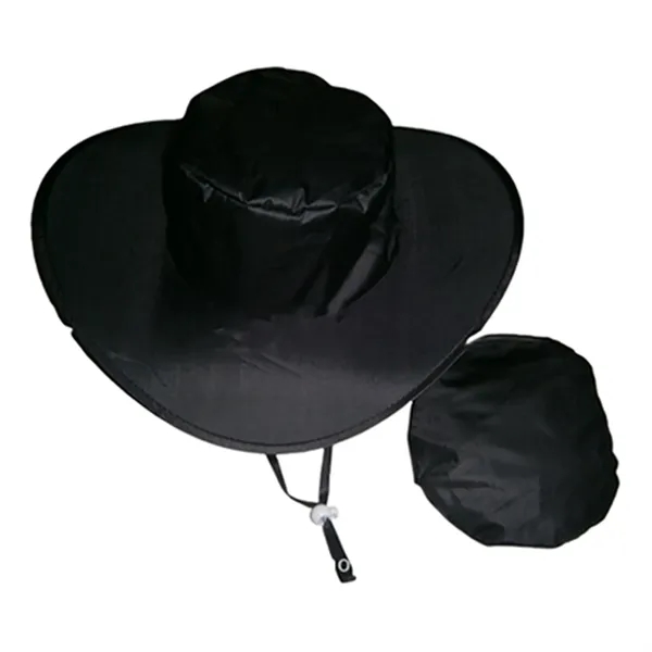 Foldable Polyester Sun Hat - Foldable Polyester Sun Hat - Image 10 of 18