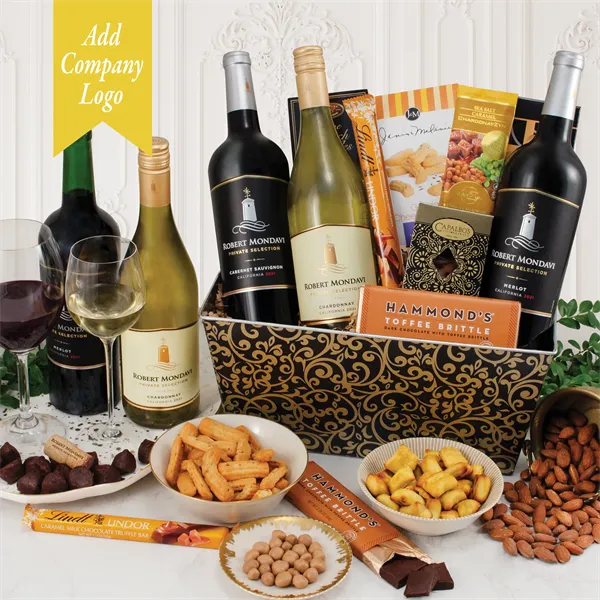 Mondavi Triple Wine Sonoma Gift Basket - Mondavi Triple Wine Sonoma Gift Basket - Image 0 of 3