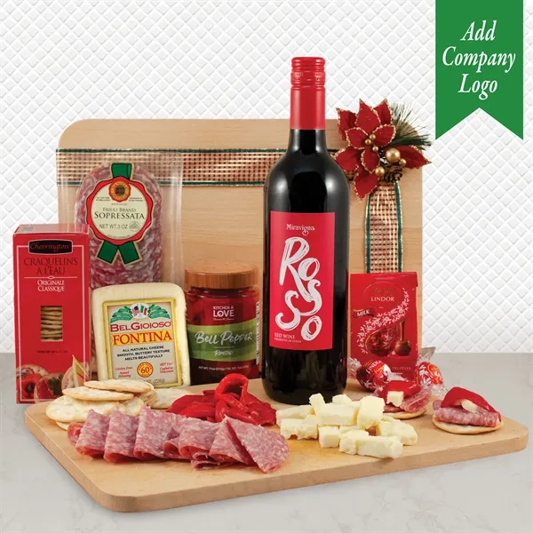 Cutting Edge Holiday Wine & Cheese Board - Cutting Edge Holiday Wine & Cheese Board - Image 0 of 3