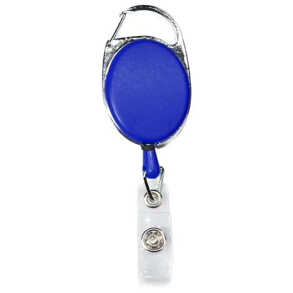 Oval Carabiner Retractable Badge Reel w/ Belt Clip - Oval Carabiner Retractable Badge Reel w/ Belt Clip - Image 2 of 6