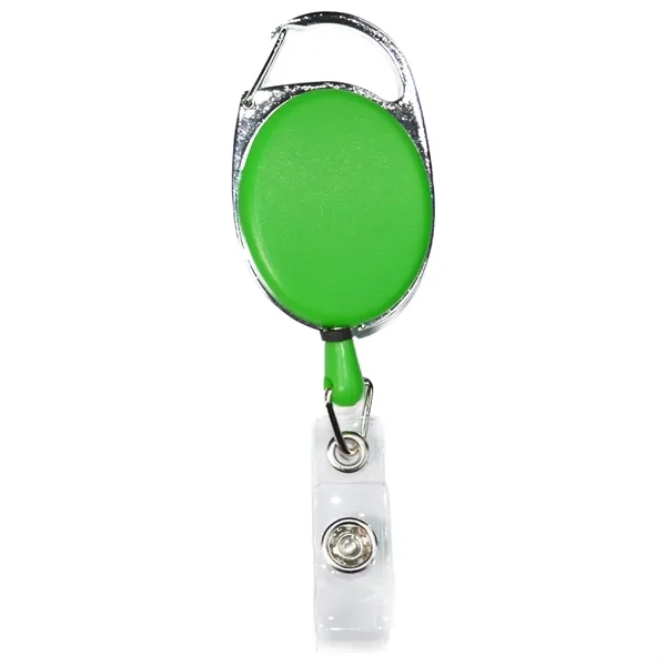 Oval Carabiner Retractable Badge Reel w/ Belt Clip - Oval Carabiner Retractable Badge Reel w/ Belt Clip - Image 3 of 6