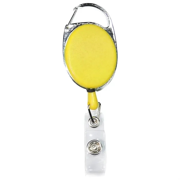 Oval Carabiner Retractable Badge Reel w/ Belt Clip - Oval Carabiner Retractable Badge Reel w/ Belt Clip - Image 6 of 6