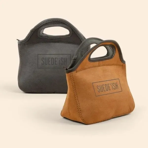 KLUTCH - SUEDE-ISH NEOPRENE LUNCH BAG - KLUTCH - SUEDE-ISH NEOPRENE LUNCH BAG - Image 0 of 6