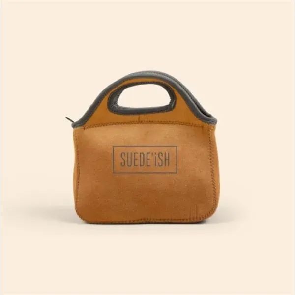 KLUTCH - SUEDE-ISH NEOPRENE LUNCH BAG - KLUTCH - SUEDE-ISH NEOPRENE LUNCH BAG - Image 4 of 6