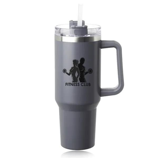 40 oz Alps Stainless Steel Travel Mug with Handle - 40 oz Alps Stainless Steel Travel Mug with Handle - Image 1 of 10