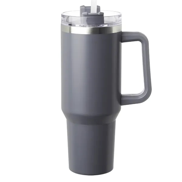 40 oz Alps Stainless Steel Travel Mug with Handle - 40 oz Alps Stainless Steel Travel Mug with Handle - Image 3 of 10