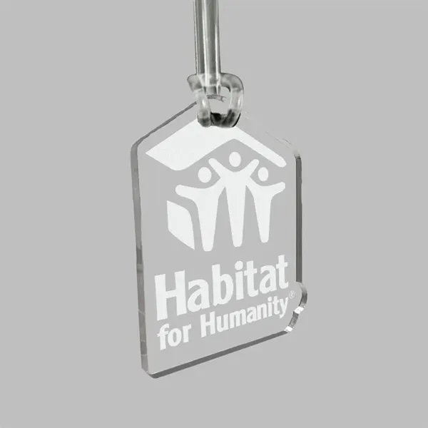Custom Acrylic Laser Etched Bag Tag - Custom Acrylic Laser Etched Bag Tag - Image 6 of 8