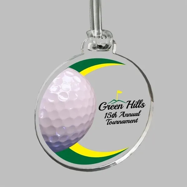 Custom Acrylic UV Color Bag Tags - Custom Acrylic UV Color Bag Tags - Image 1 of 5