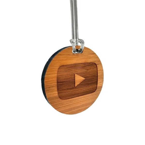 Custom Laser Etched Bamboo Bag Tags - Custom Laser Etched Bamboo Bag Tags - Image 3 of 7
