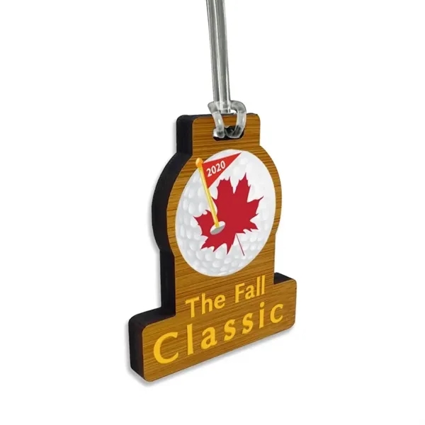 Custom Bamboo UV color Bag Tag - Custom Bamboo UV color Bag Tag - Image 2 of 3