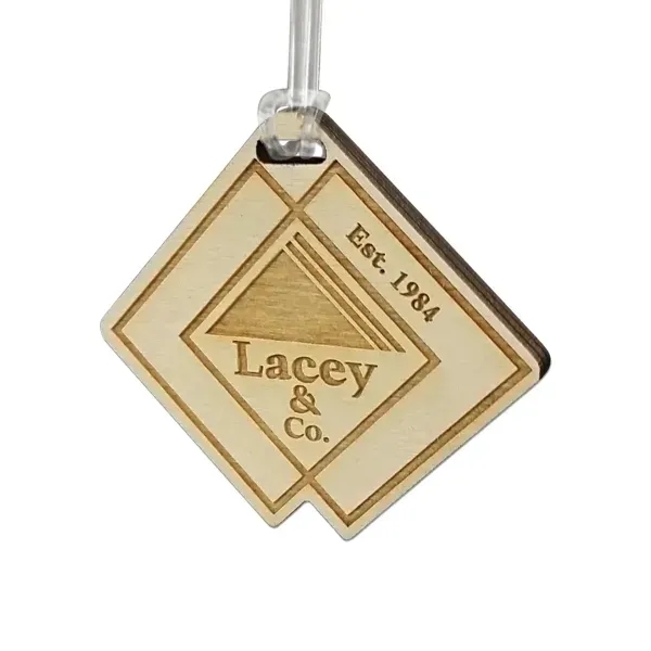 Custom Laser Etched Birch Bag Tags - Custom Laser Etched Birch Bag Tags - Image 1 of 4