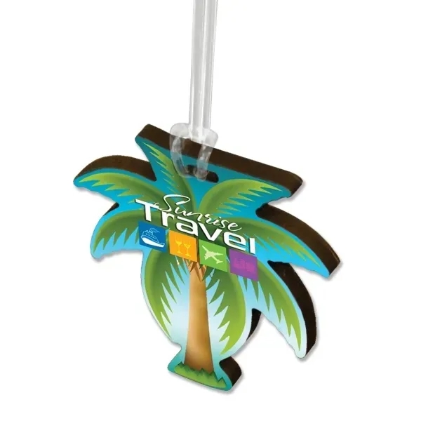 Custom Ultra Vivid Recycled Wood Bag Tags - Custom Ultra Vivid Recycled Wood Bag Tags - Image 9 of 10