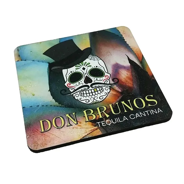 Ultra Vivid Recycled Wood Coaster - Ultra Vivid Recycled Wood Coaster - Image 0 of 1
