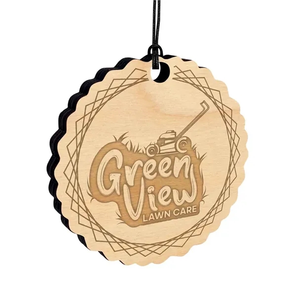 1/4" Etched Birch Ornaments - 1/4" Etched Birch Ornaments - Image 1 of 3