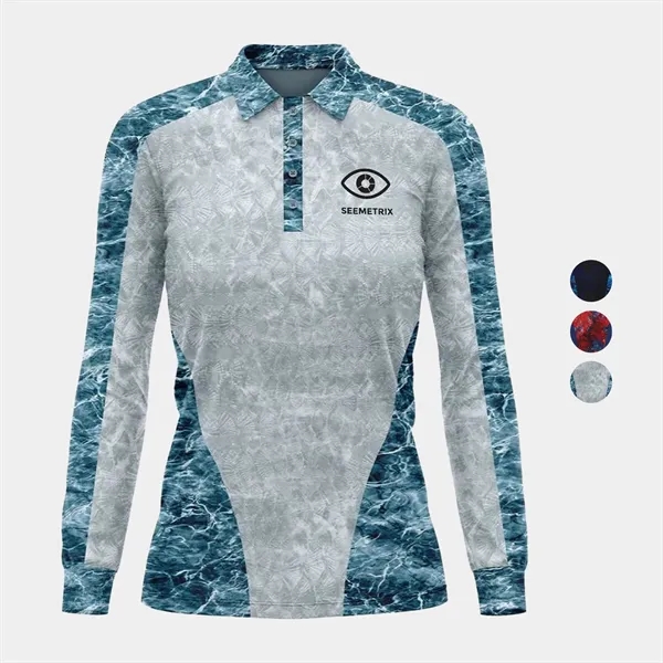 Mossy Oak® Women's Polyester Interlock Polo, UPF 50+ - Mossy Oak® Women's Polyester Interlock Polo, UPF 50+ - Image 0 of 6