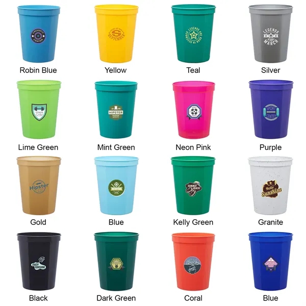 Reusable Plastic Stadium Cups 16 oz. - Reusable Plastic Stadium Cups 16 oz. - Image 6 of 17