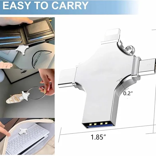 16GB 4 in 1 USB Flash Drive - 16GB 4 in 1 USB Flash Drive - Image 2 of 3